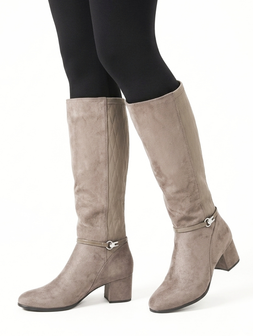 Kim Rogersroz Grey Riding Boots Size 10